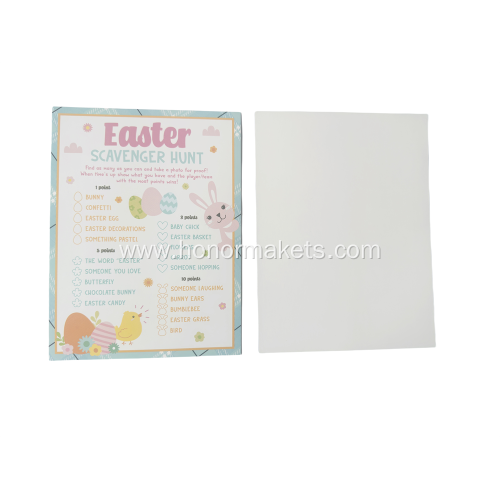 Easter scavenger hunt Cards